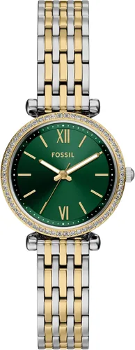 Vista 12 de Fossil Carlie - Reloj de cuarzo de acero inoxidable de tres manecillas para mujer