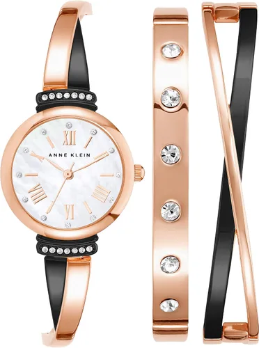 Vista 6 de Anne Klein AK/2245 - Juego de reloj de pulsera con detalles de cristal prémium para mujer