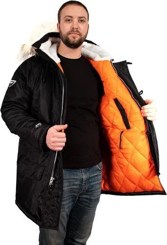 Vista 3 de Freeze Defense Chaqueta de invierno para hombre Snorkel Parka