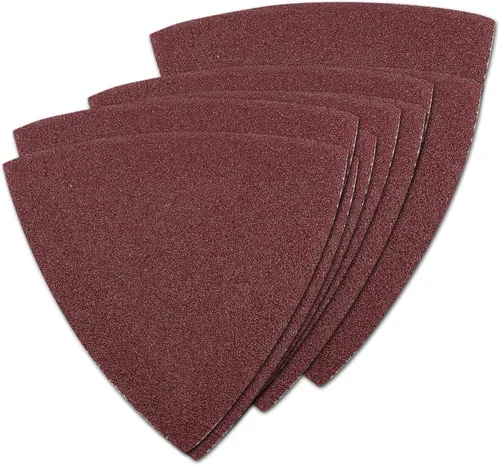 Vista 10 de Utoolmart Papel de lija para detalles, papel de lija triangular, almohadillas de lijado de gancho y bucle, multiherramienta oscilante triangular, 40