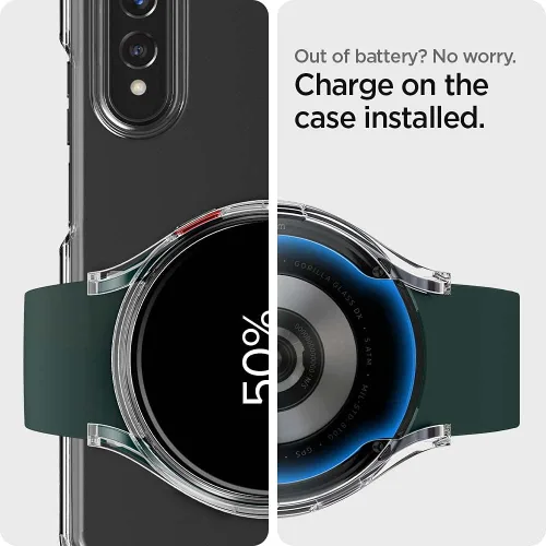 Vista 7 de Spigen Funda ultra híbrida para Samsung Galaxy Watch 5/4 de 1.732 in (2022/2021)
