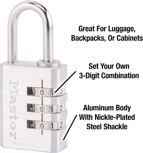 Vista 3 de Candado para equipaje Master Lock, 630D