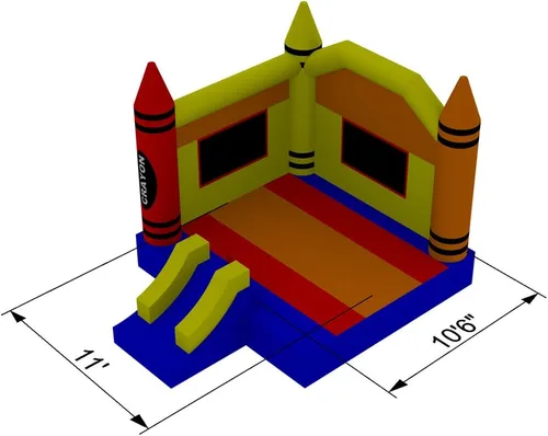Vista 7 de Casa inflable de saltar de alta calidad creyón rebotante de grado comercial con soplador.