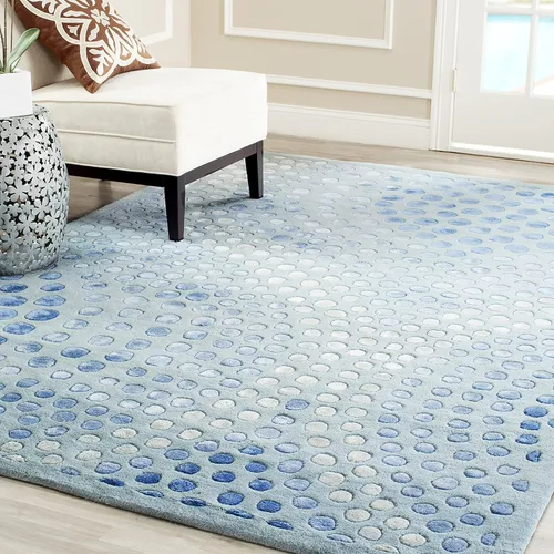 Vista 11 de SAFAVIEH Soho Collection SOH654A - Alfombra decorativa hecha a mano de lana y viscosa de 2 x 3 pies, color gris oscuro