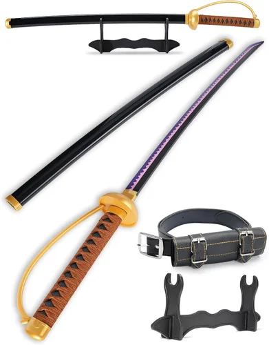 Vista 18 de Cold Blade Katana Sword - 41 inches Katana Replica with Holster Belt and Display Stand - Sword with Authentic Design