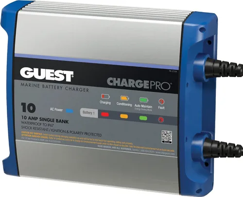Vista 12 de Guest 2707A Guest - Cargador de batería a bordo 8A/12V, 2 bancos, entrada de 120 V