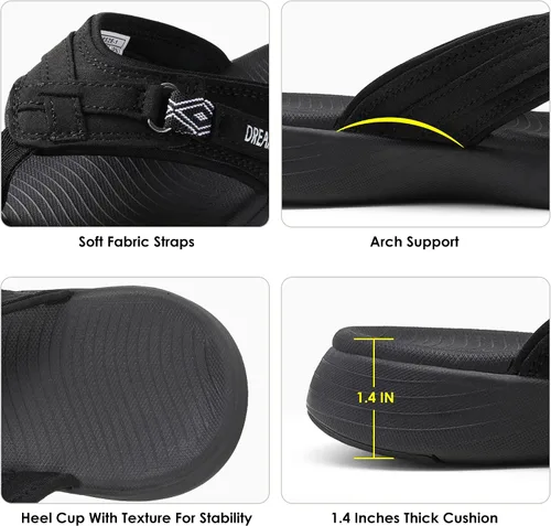 Vista 5 de DREAM PAIRS Sandalias cómodas con soporte de arco para mujer