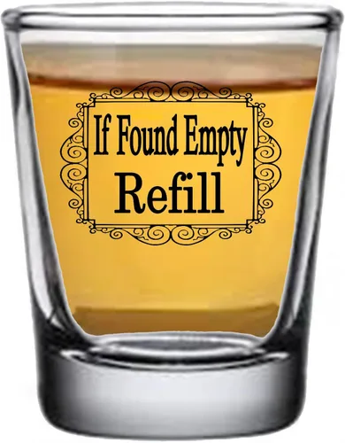 Vista 2 de Rogue River Tactical Vaso de chupito divertido si se encuentra relleno vacío broma sarcástica regalo broma