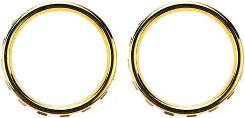 Vista 2 de 2 piezas de repuesto de anillos de acento de pulgar para Xbox ONE Elite Controller de repuesto (dorado)