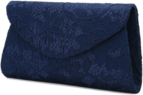 Vista 2 de CHARMING TAILOR Bolso de mano clásico de encaje formal, bolso de noche para baile de graduaciónboda