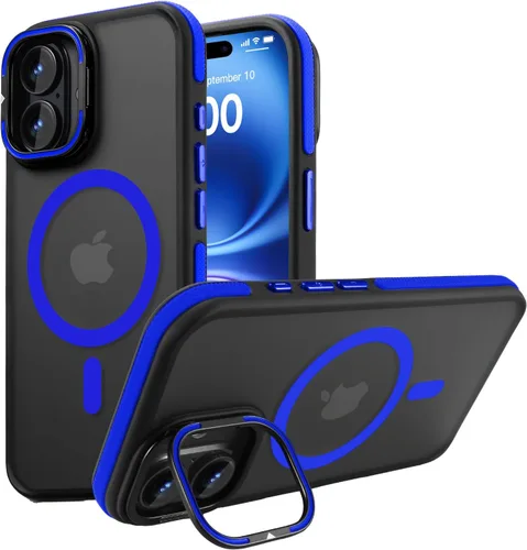 Vista 35 de Funda magnética para iPhone Air con protector de lente de cámara, protección grado militar de 10 pies, compatible con funda MagSafe Slim para iPhone