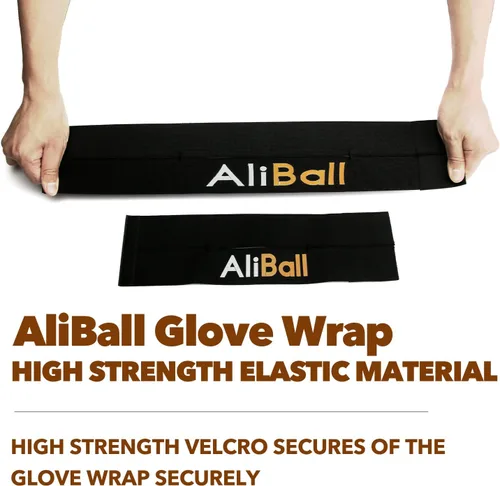 Vista 4 de AliBall Envoltura para guantes de béisbol, correa para guantes de sóftbol y béisbol, reemplazo de vapor, agua caliente, mantiene rápidamente