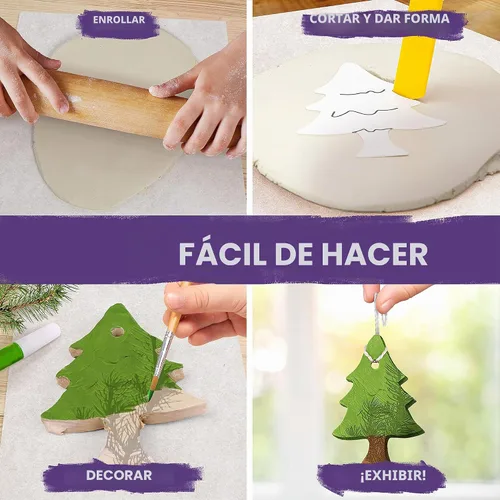 Vista 3 de NATIONAL GEOGRAPHIC - Kit de manualidades de arcilla para modelar – Arcilla seca al aire para niños, kit de manualidades con arcilla de 2 libras