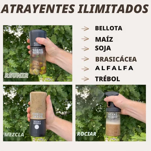 Vista 4 de Scent Blender - Atrayente de Caza de Ciervos, Osos, Alces y Aerosol de Cubierta de Caza para Trampas - Crea Tus Propios Aromas de Cubierta