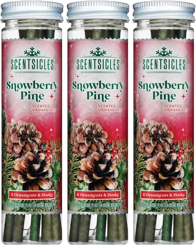 Vista 11 de Scentsicles - Varillas perfumadas de otoño y manzanas, paquete de 3 (18 varillas en total) 18 palos y ganchos en total