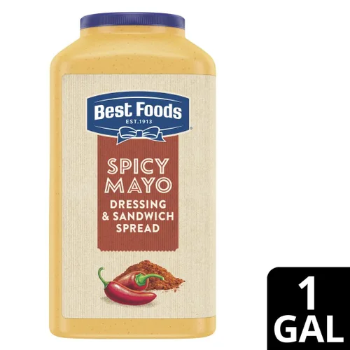 Vista 3 de Best Foods - Jarra picante para aderezo y sándwich de mayo, 1 galón