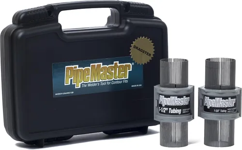 Vista 43 de P-100 (Tubería de 1" y Tubo de 1-5/16" D.E.) – Herramienta de Calibre de Contorno PipeMaster para Montaje de Tuberías y Tubos – Muescador