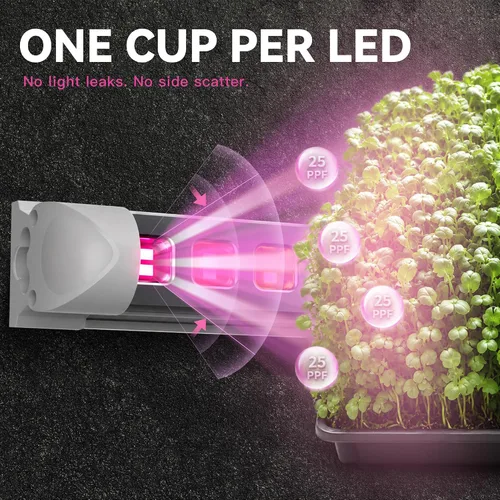 Vista 8 de Luces de cultivo para plantas de interior, luz de crecimiento