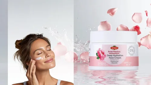 Vista 4 de OTACI Crema facial herbaria con infusión de rosas - Hidratante vegano ultra nutritivo para hidratación profunda, textura suave y brillo radiante
