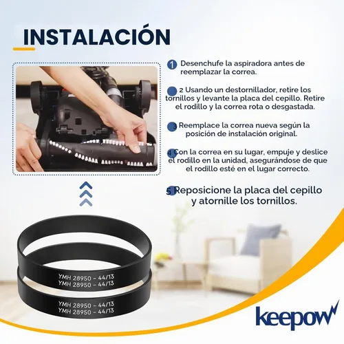 Vista 4 de KEEPOW - Correas de repuesto para Bissell PowerSwift/Aeroswift/Powertrak