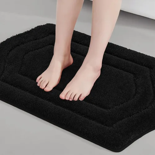 Vista 49 de COSY HOMEER Alfombras de Baño Extra Gruesas para Baño - Juegos de Alfombras Antideslizantes de Lino de Baño Suave Felpa 100% Poliéster Fuerte Sala