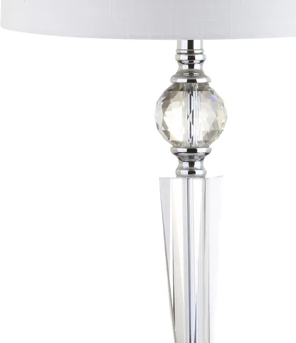 Vista 3 de Eyely EYL2048A-SET2 Wells - Lámpara de mesa LED de cristal de 29.5 pulgadas para sala de lectura, sala de estar, oficina, dormitorio, moderna