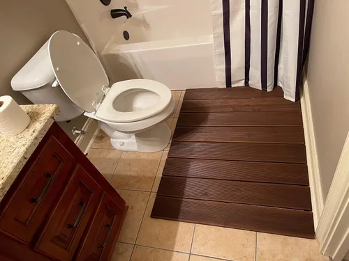 Vista 5 de 11111 - Alfombra de baño para suelo enrollable, 32 pulgadas x 42 pulgadas, marrón