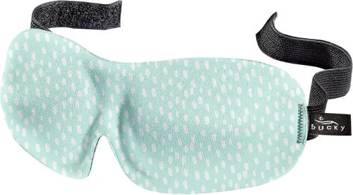 Vista 20 de Bucky 40 Blinks Máscara de Ojos Sin Presión para Viajes y Sueño, Blue Atlas, Talla Única
