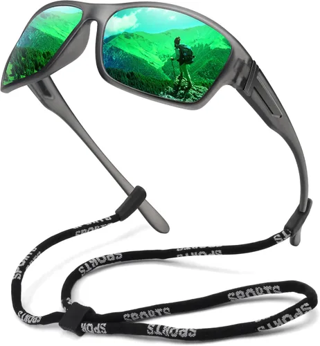 Vista 23 de STORYCOAST Gafas de sol polarizadas deportivas para hombres y mujeres, marco irrompible para ciclismo, pesca, conducción