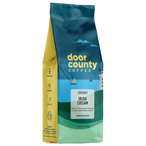 Vista 40 de Door County Coffee Death's Door - Molido sin sabor, bolsa de 10 onzas, tostado medio, 100% arábica especial, gourmet sin sabor, Death's Door