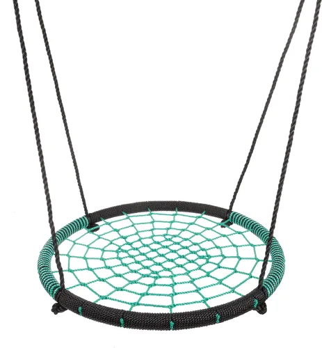 Vista 6 de Hey! Play! Columpio para árbol de telaraña, grande de 40 pulgadas de diámetro, para colgar con cuerda, gran equipo de patio trasero para niños