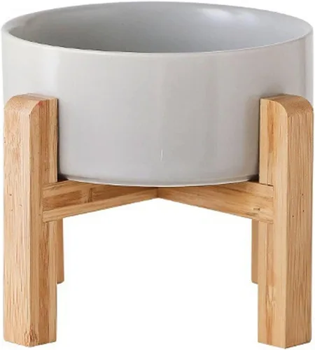 Vista 11 de Tazón de cerámica elevado/relevado negro Petygooing para razas pequeñas de perros, plato de comida y agua para perros con soporte, cuenco