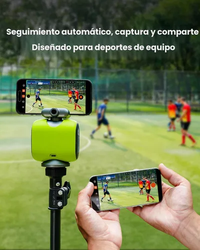 Vista 2 de XbotGo Cámara de acción deportiva AI Chameleon con seguimiento automático - Cámara de 4K 60FPS para fútbol y seguimiento de baloncesto para deportes