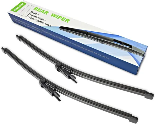 Vista 21 de Limpiaparabrisas trasero, ASLAM limpiaparabrisas trasero tipo E 10A para Toyota Rav4 2013-2017, Jeep Compass 2016-2017 Ajuste exacto (2 unidades)