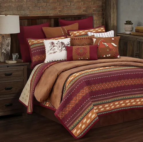 Vista 11 de Paseo Road Desert Sage - Juego de edredón tamaño individual, juego de ropa de cama rústico occidental de 2 piezas con funda de almohada, edredón