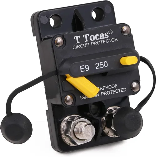 Vista 69 de E69 Interruptor de circuito de 10 A T3 con restablecimiento manual Mini de montaje en superficie IP66 Interruptor conmutable de 10 A