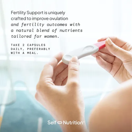 Vista 6 de Apoyo para la fertilidad de SELF NUTRITION para mujeres Concepción para ella, coenzima Q10, ashwagandha, mioinositol y más Apoyo