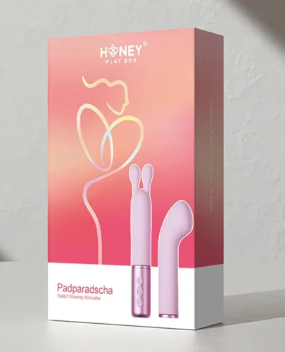 Vista 3 de The Naughty Collection Vibrador de cabezales intercambiables, paquete coral