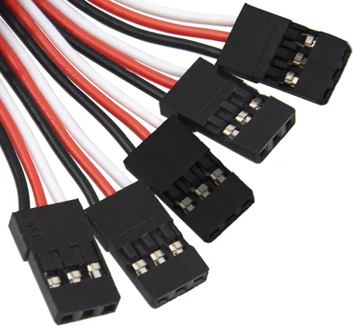 Vista 6 de ShareGoo 20 piezas macho a hembra cable de extensión servo de 3 pines cable receptor RC conectores de cable para RC coche helicóptero barco servo