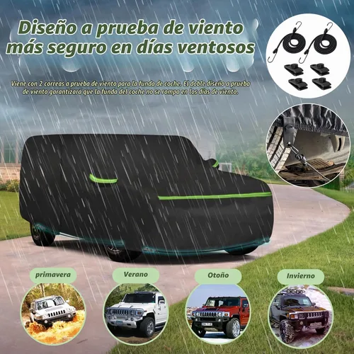 Vista 4 de Cubierta impermeable personalizada de 6 capas para Hummer H2 SUV 2002-2009