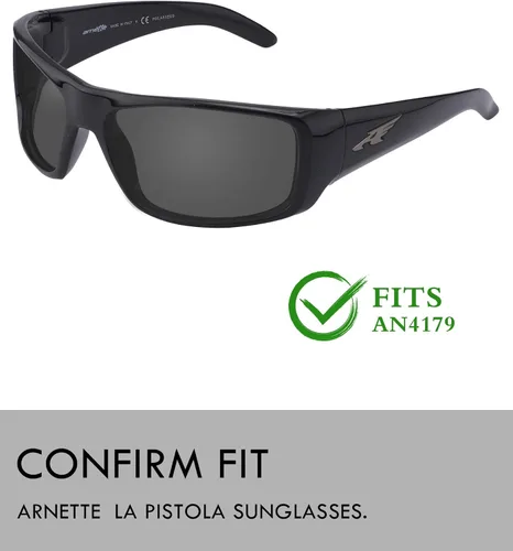 Vista 3 de Raydi Lentes de repuesto de policarbonato para gafas de sol rectangulares Arnette La Pistola AN4179