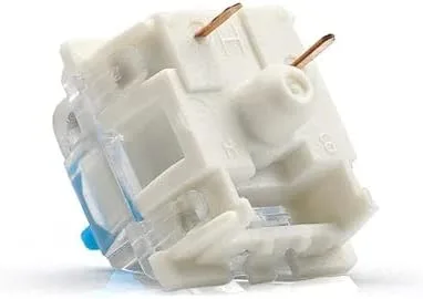 Vista 3 de Gateron KS-9 RGB Mecánico MX Tipo Interruptor de Llave - Parte superior transparente (65 piezas, azul)