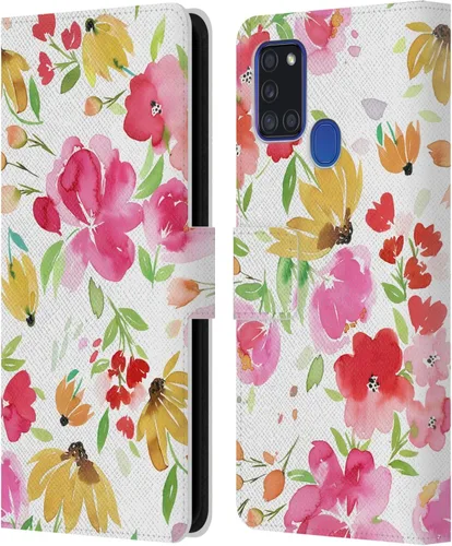 Vista 180 de Head Case Designs Officially Licensed Ninola Butterfly Nature Spring Floral Leather Wallet Case Compatible with Samsung Galaxy A07 4G