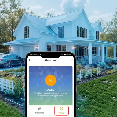 Vista 8 de Sistema de alarma PGST para seguridad del hogar, sistema de seguridad inteligente para el hogar, kit de 12 piezas