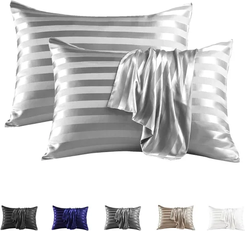 Vista 220 de MR&HM - Funda de almohada de satén