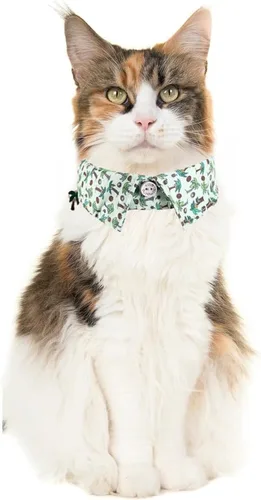 Vista 4 de Paquete de 2 collares para gatos con bonito pajarita y campana para la seguridad del gatito Ajustable