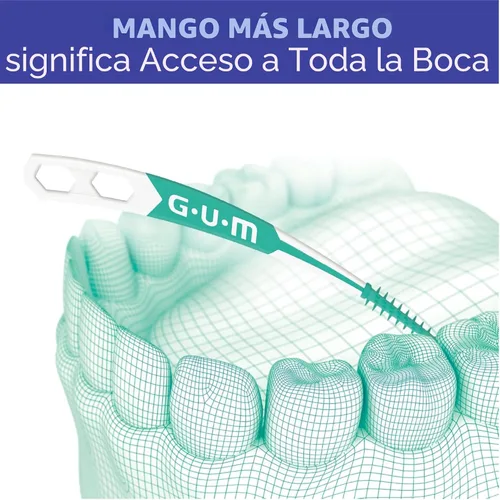Vista 7 de GUM Soft-Picks Advanced, Palillos Dentales Fáciles de Usar para la Limpieza y Salud de los Dientes, Cepillos Interdentales Desechables