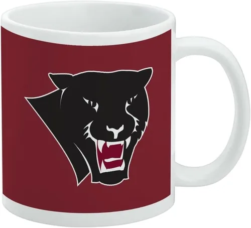 Vista 165 de Taza de cerámica con el logotipo principal de la Universidad Rider, taza de regalo novedosa para café, té y bebidas calientes, 11oz, blanca
