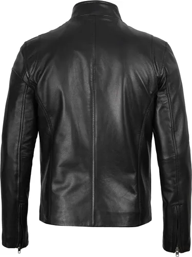 Vista 4 de Blingsoul Real Lambskin Leather Jacket Men - Chaquetas de cuero para Hombres