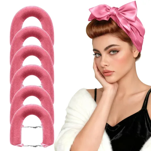 Vista 10 de Heatless Curls Overnight Set for Long Hair, No Damage Hair Brown-4PCS